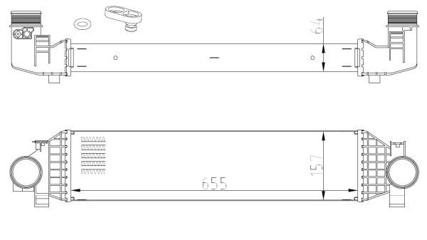 Охолоджувач наддувального повітря, Nrf 309068