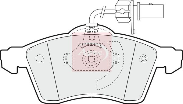 APEC Brake Pad Set, disc brake PAD1182