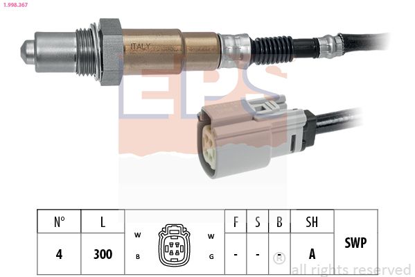 EPS FORD Лямбда-зонд FIESTA 1.0 12-, RANGER 2.5 11-