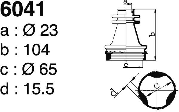 DEPA 6041 Bellow Kit, drive shaft