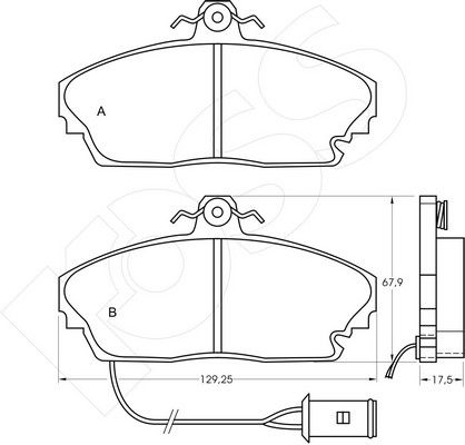 1-GNC R-393 - Brake Pad Set, disc brake