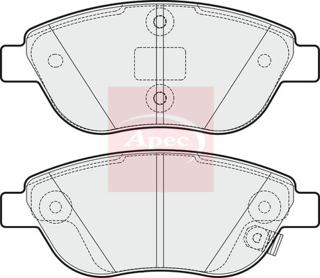 APEC Brake Pad Set, disc brake PAD2000