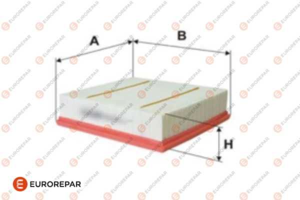 Повітряний фільтр, Eurorepar 1616268280