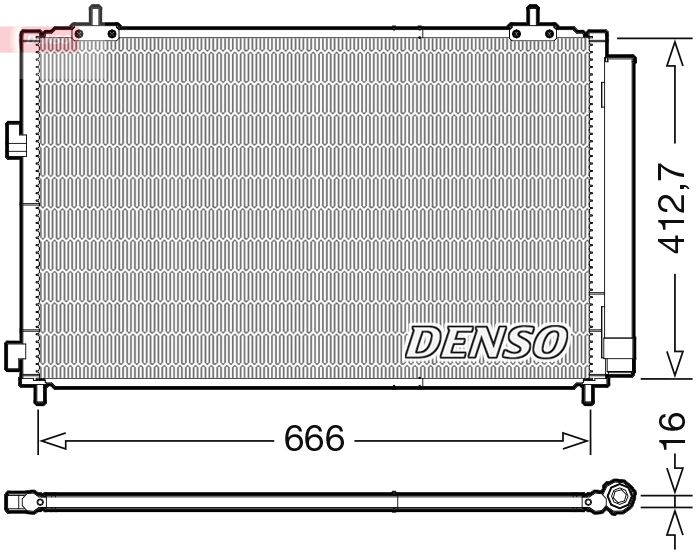 DENSO kondenzátor, klíma DCN50059