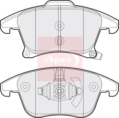 APEC Brake Pad Set, disc brake PAD2070