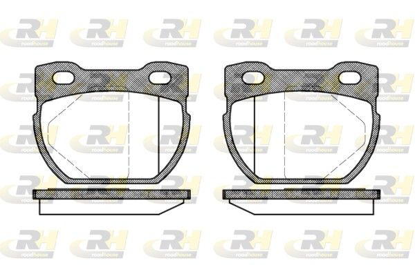 Комплект гальмівних накладок, дискове гальмо, Roadhouse 2584.00