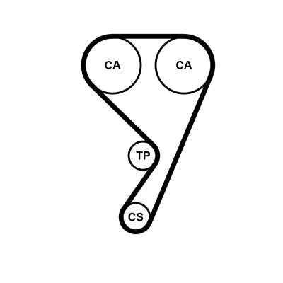 CONTINENTAL CTAM CT1211 Timing Belt