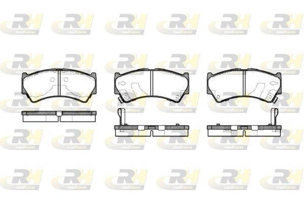 Комплект гальмівних накладок, дискове гальмо, Roadhouse 2592.52