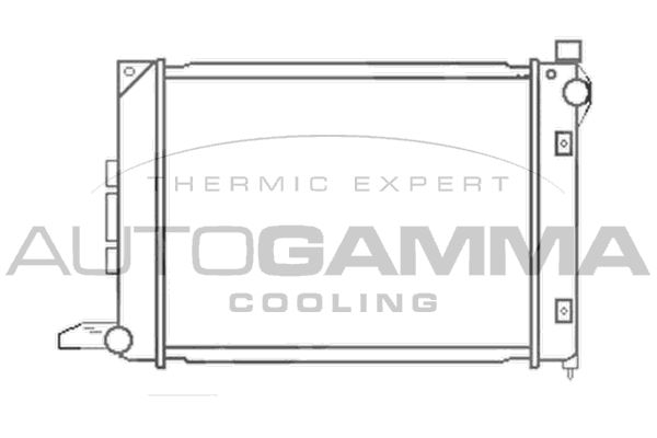 AUTOGAMMA hűtő, motorhűtés 102939
