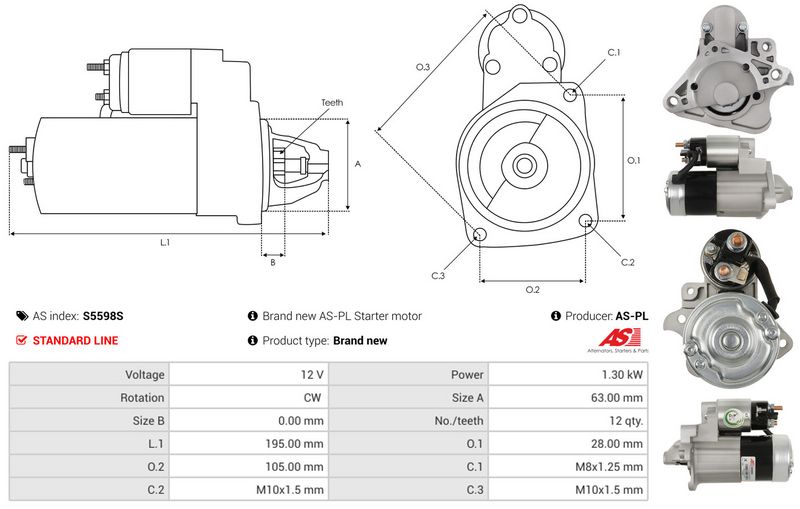 AS-PL S5598S Starter