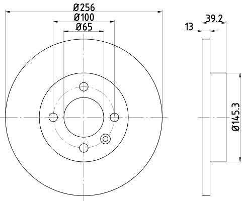 HELLA 8DD 355 101-641 Brake Disc