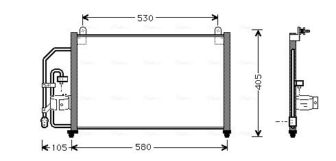 AVA QUALITY COOLING kondenzátor, klíma DW5012