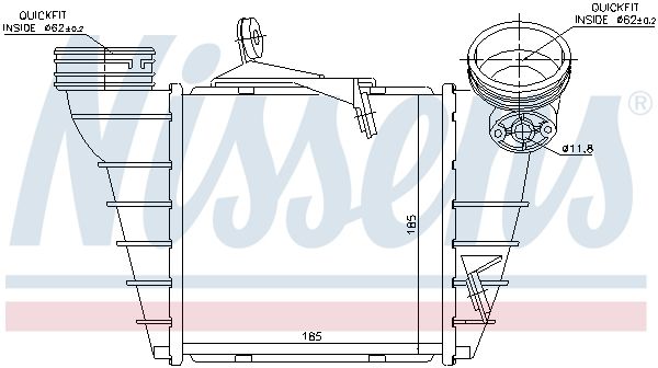 NISSENS 96773 Charge Air Cooler