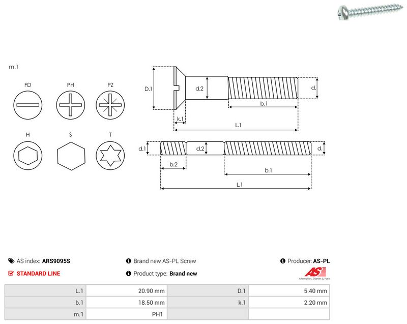 AS-PL ARS9095S Repair Set, alternator