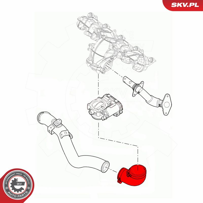 ESEN SKV 43SKV348 Charge Air Hose
