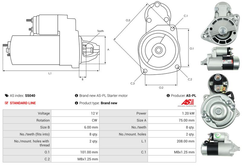 AS-PL S5040 Starter