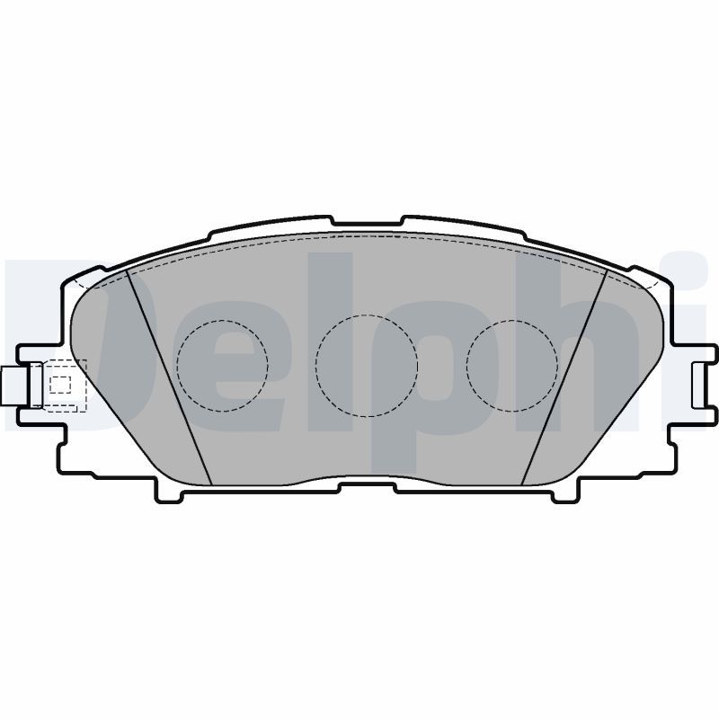 Комплект гальмівних накладок, дискове гальмо, Delphi LP3273