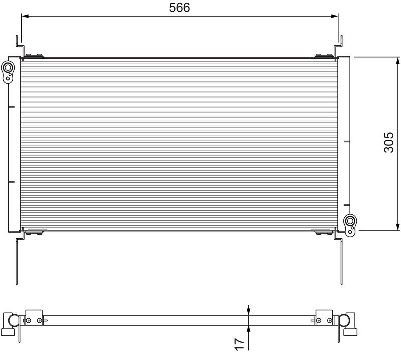 VALEO Condensor, airconditioning 817025