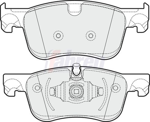 Fahren Brake Pad Set, disc brake FBP3375