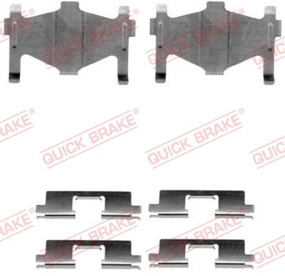 Комплект приладдя, накладка дискового гальма, Quick Brake 109-1136