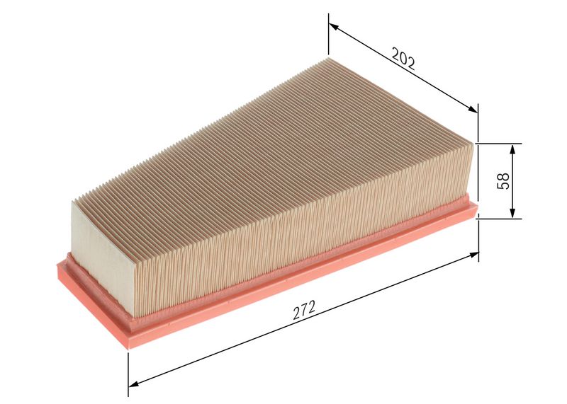 Õhufilter, BOSCH 1 457 433 555