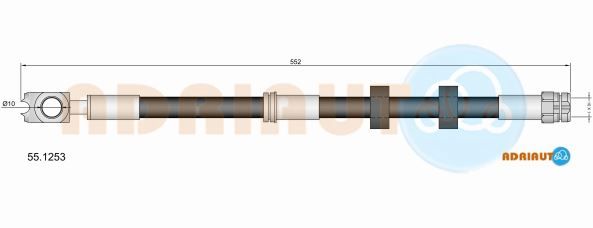 Гальмівний шланг, Adriauto 55.1253