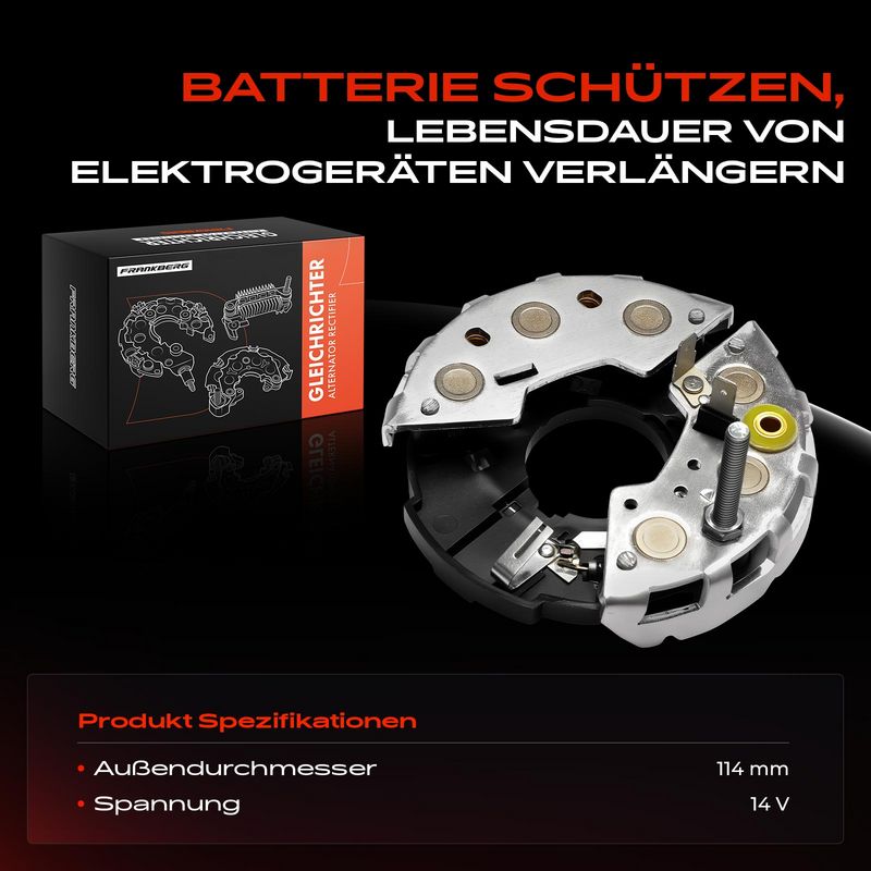 Frankberg 5481FB0054871 Rectifier, alternator