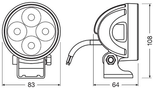 Фара дальнього світла, Osram LEDDL119-WD