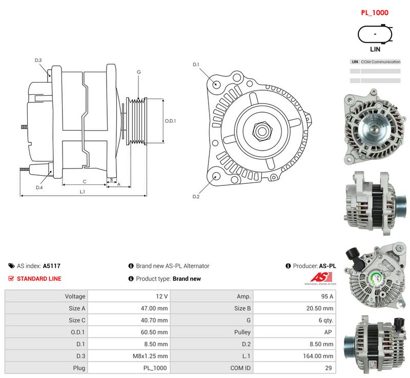 Prekė atitinka OEM kodą: A5TJ0191ZE