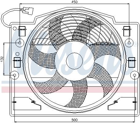 NISSENS 85420 Fan, engine cooling