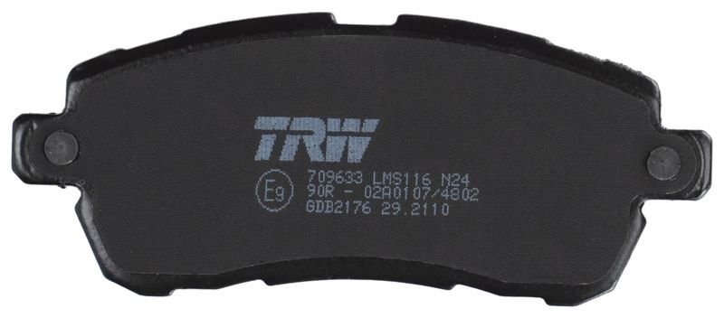 TRW GDB2176 Комплект гальмівних накладок, дискове гальмо