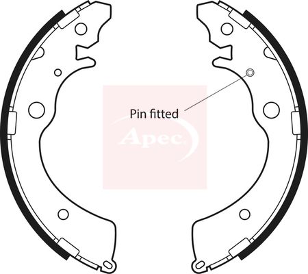 APEC Brake Shoe Set SHU474