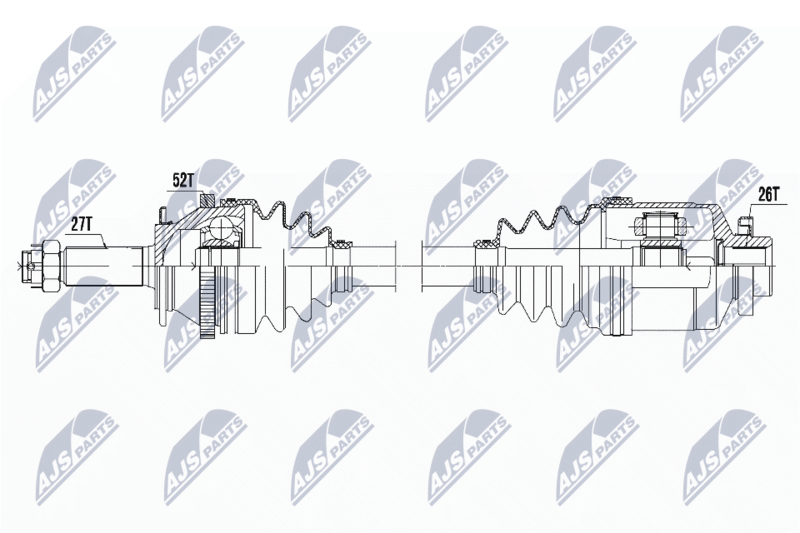 NTY hajtótengely NPW-HY-526