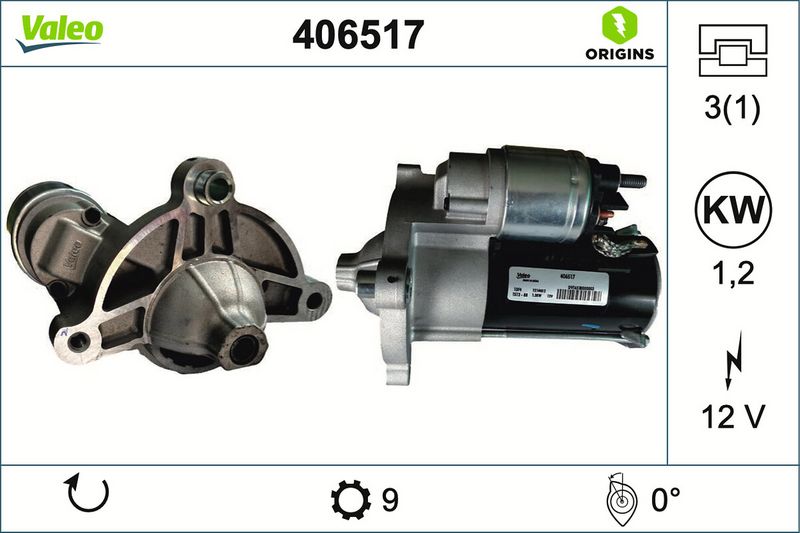 Μίζα  VALEO ORIGINS NEW O.E. TECHNOLOGY