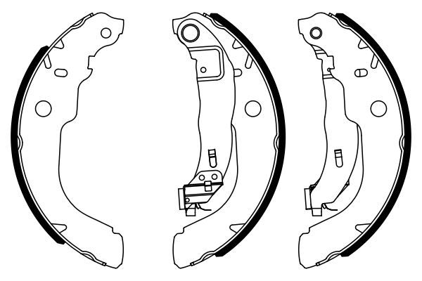 Комплект гальмівних колодок, Bosch 0986487960