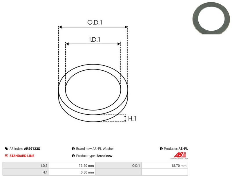 AS-PL ARS9123S Repair Set, alternator