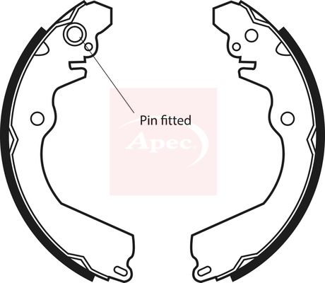 APEC Brake Shoe Set SHU544
