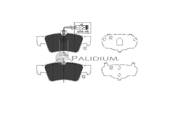 ASHUKI by Palidium fékbetétkészlet, tárcsafék P1-1059