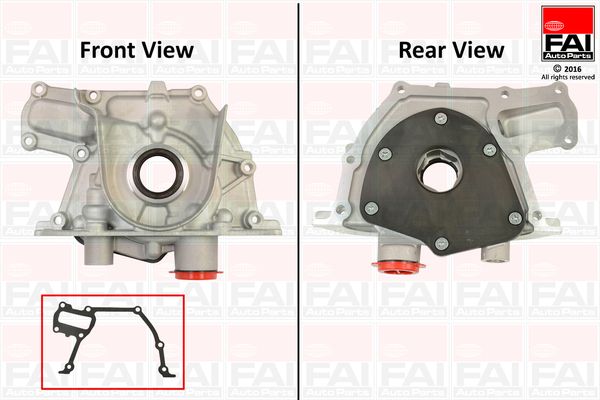 Оливний насос, OPEL помпа мастила Astra J,Insignia,Zafira 2.0CDTi 08-, Fai Autoparts OP317