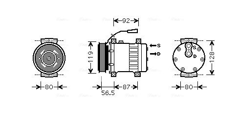 AVA QUALITY COOLING kompresszor, klíma REAK071