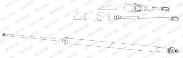 FERODO huzal, rögzítőfék FHB432963