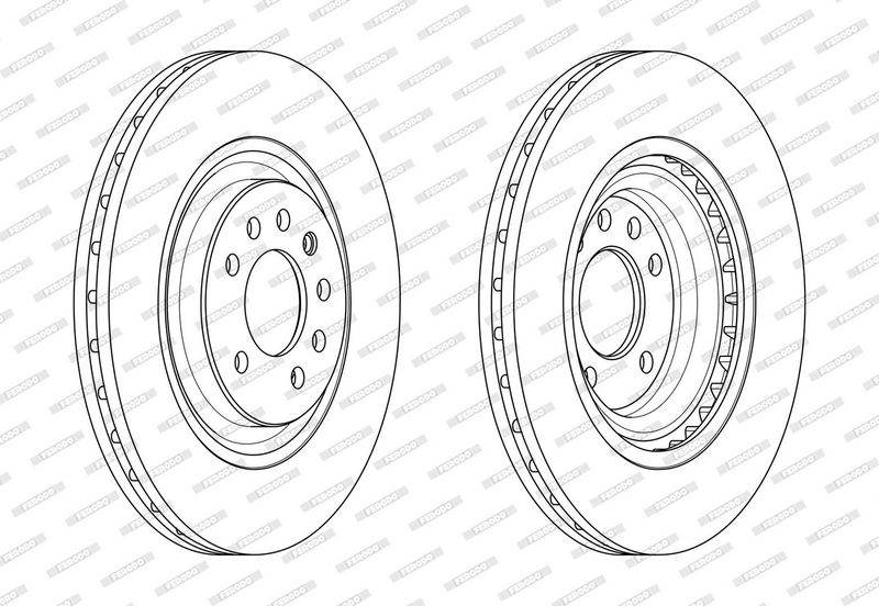 Disc frana DDF2595C-1 FERODO