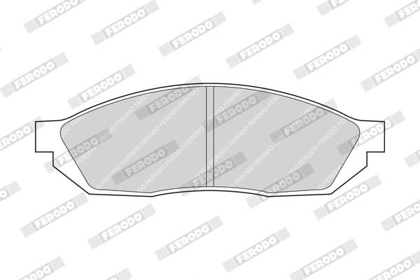 FERODO Plaquettes de frein à disque FDB208