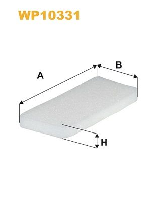Filtr, vzduch v interiéru WP10331