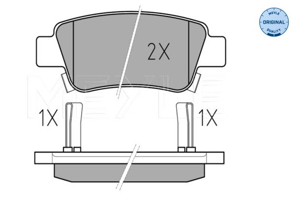 MEYLE 025 246 3516/W Brake Pad Set, disc brake
