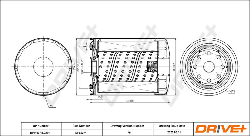 Filtru ulei DP1110.11.0271 Dr!ve+