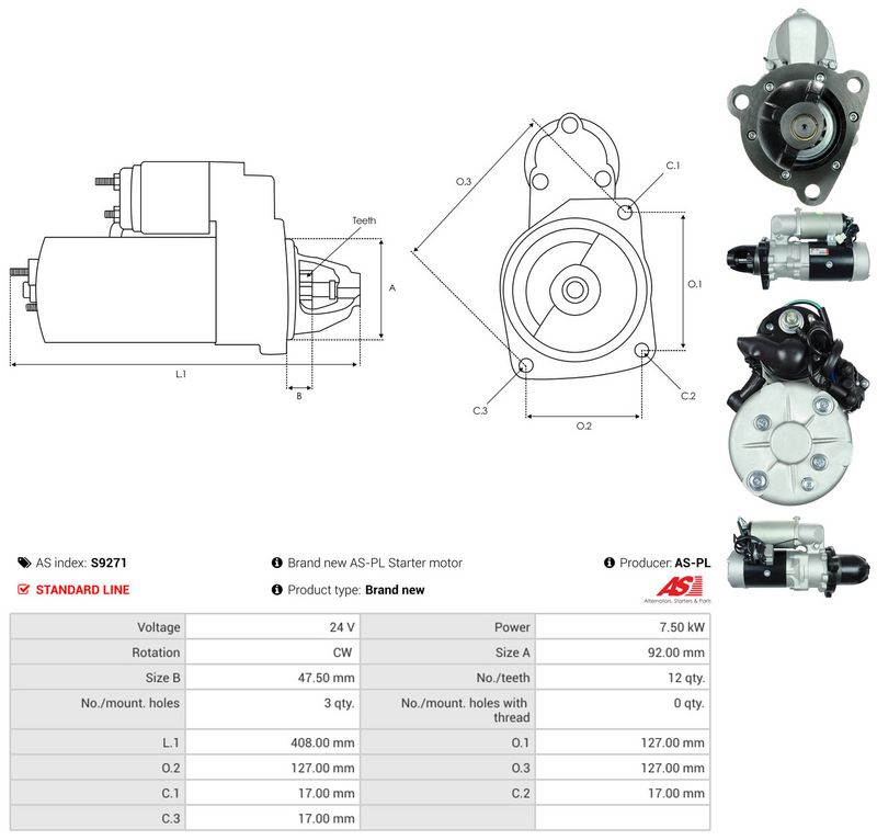 Starter, AS-PL S9271