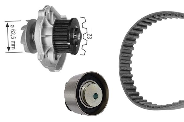 Bosch Water Pump & Timing Belt Kit 1 987 948 889