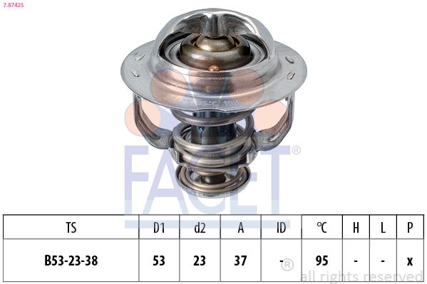 FACET Thermostaat, koelvloeistof 7.8742S