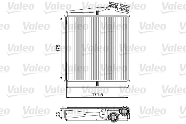 Радиатор (теплообменник) отопления салона VALEO 811512